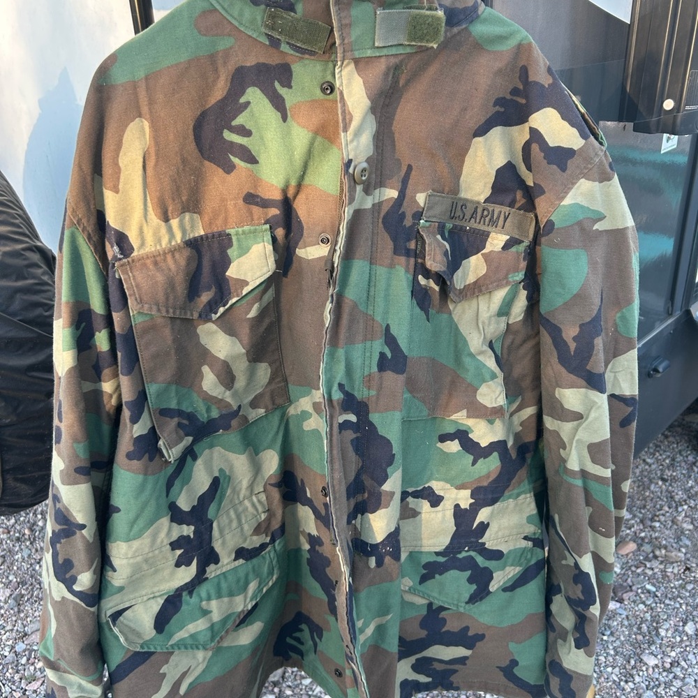 Camouflage Military Jacket m65 field jacket woodland camo retro usgi